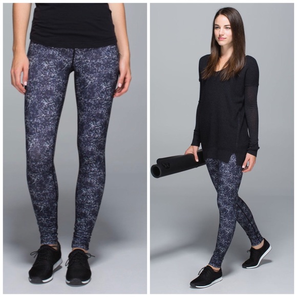 Lululemon Wunder Under Hi-Rise / Roll Down Full On Luon Rocky Pant Tight - Picture 3 of 11